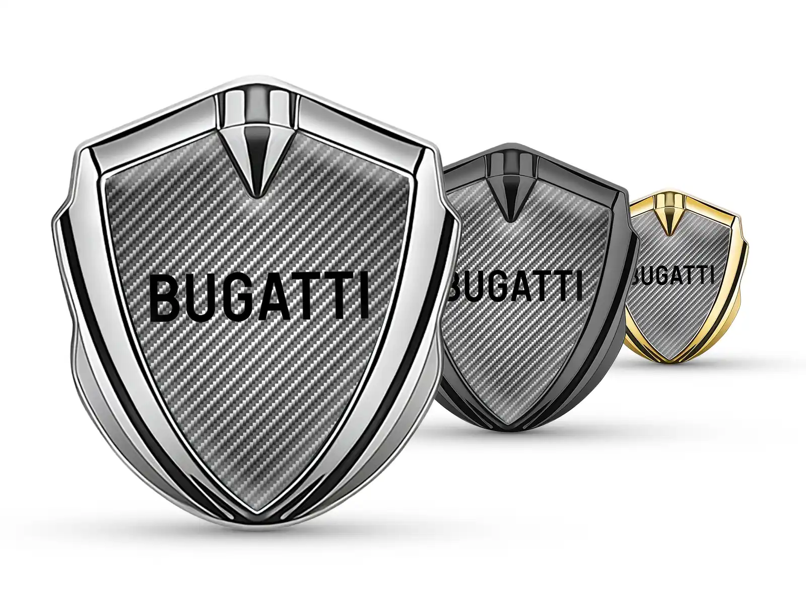 Bugatti Cupolato Emblema Badge Stile Pro Inox Pro